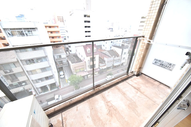 呉セントラルタワーのバルコニー