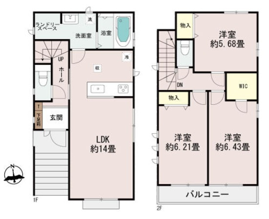 神戸市垂水区霞ヶ丘6丁目の間取り