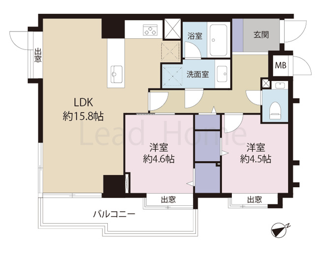 【間取り】 | ウィン麻布十番ハラビル