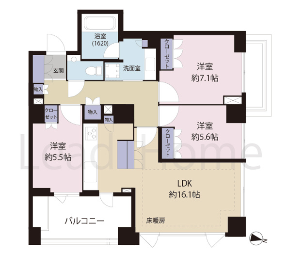 【間取り】 | グランスイート広尾