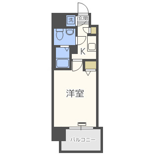 エスリード阿波座シティーウェストⅡの間取り