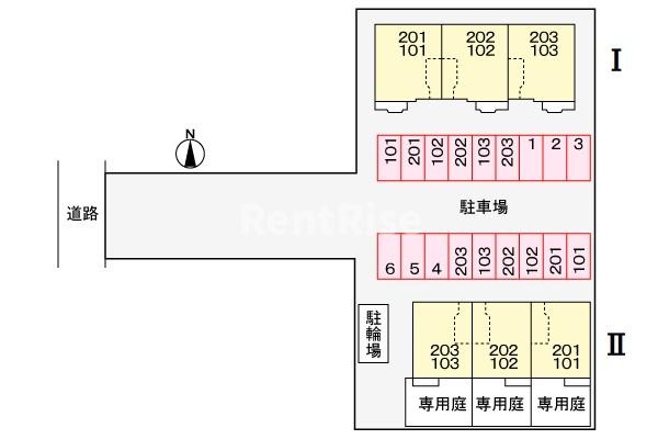 リセスガーデンⅡの駐車場|駐車場