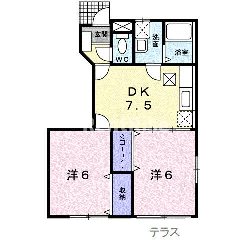 リセスガーデンⅡの間取り|間取図
