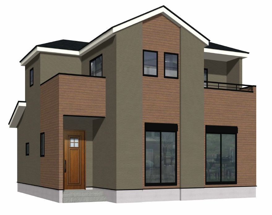 田川市大字伊田12期の外観パース