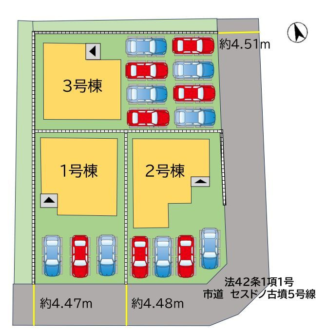 田川市大字伊田12期の区画図