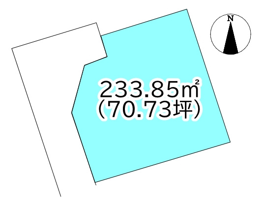 田の上2丁目　売土地の土地図
