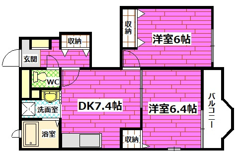 シェーンブルンBの間取り
