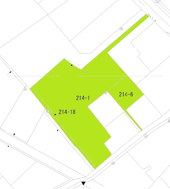 高崎市並榎町売地の区画図