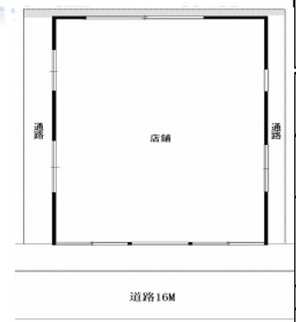 蕨市南町３丁目の店舗事務所の間取り