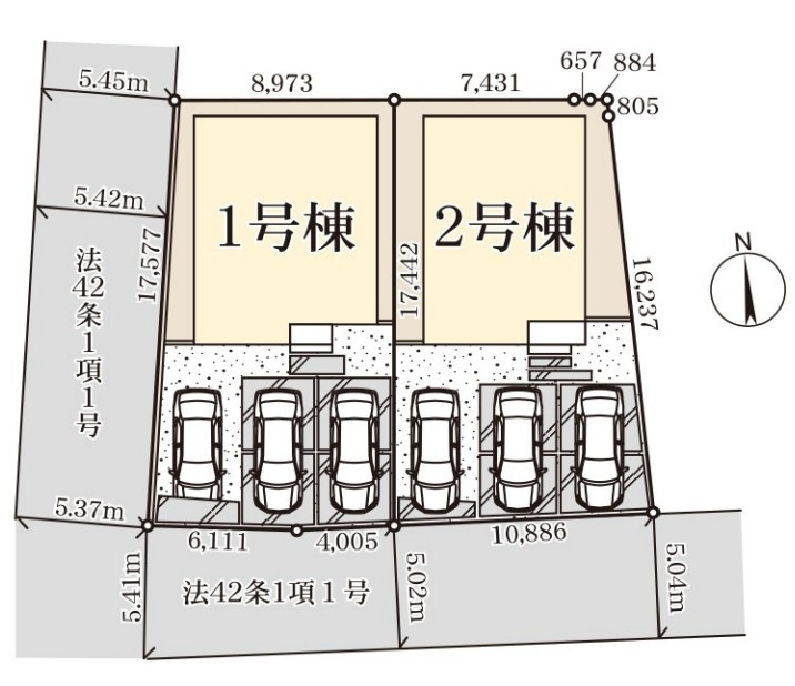 Livele Garden.S　深谷田所町第3の区画図|図面と現況が異なる場合、現況を優先とします。【2号棟】