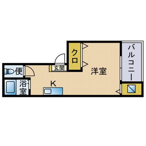 イマージュ姪浜Ⅰの間取り