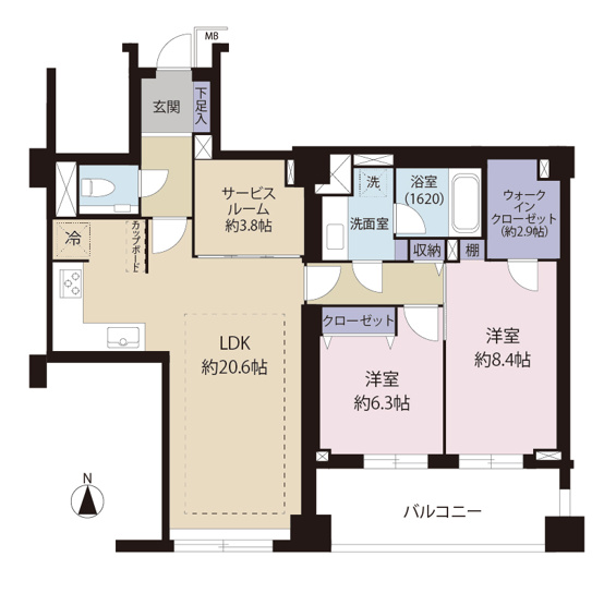 【間取り】 | パークコート高輪ヒルトップレジデンス