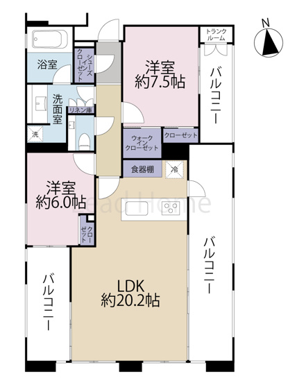 【間取り】 | ロイヤルシーズン六本木