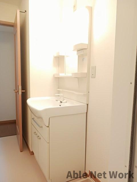 チャンプデブレの洗面所|シャワー付洗面台