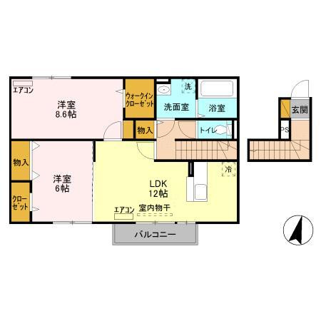 コンフォートヴィラ大沼の間取り