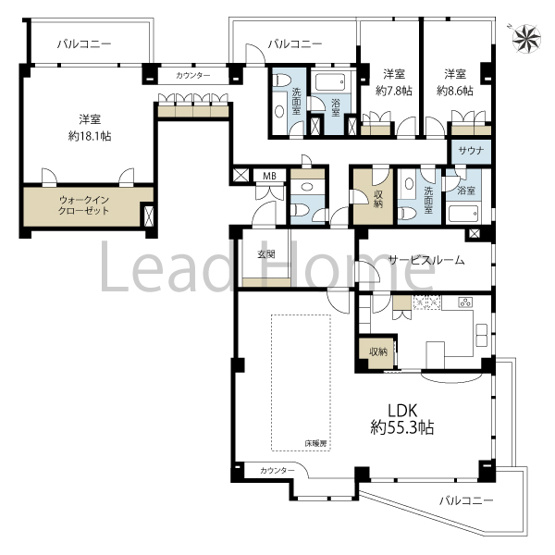 【間取り】 | 白金ハウス