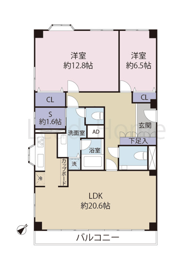 【間取り】 | 麻布広尾ナショナルコート