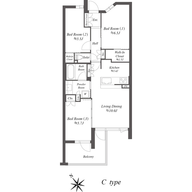 ザ・ケンジントン・レジデンス上池台の間取り