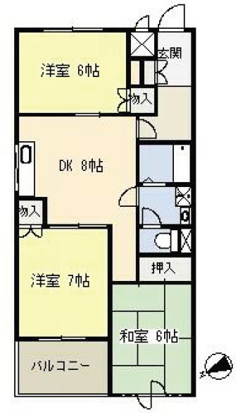 ハイツ永井の間取り