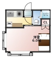 春日部市小渕の賃貸マンションの間取り