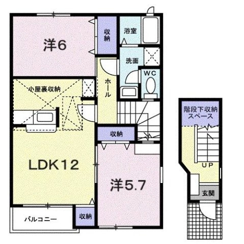エレガントⅢの間取り