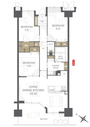 【間取り】 | サーパス草薙運動場前