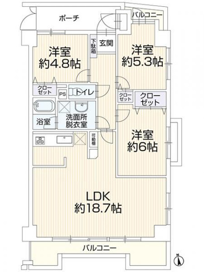 【間取り】 | サンパーク桑名