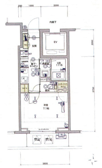 ジェノヴィア西大島グリーンヴェールの間取り