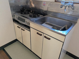 ガスコンロ２口設置可！
