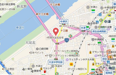 【地図】 | グランディア梅田ノース