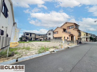 【前面道路含む現地写真】 | 城陽市久世里ノ西　3区画3号地　売土地　建築条件無し