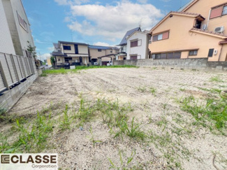 【前面道路含む現地写真】 | 城陽市久世里ノ西　3区画3号地　売土地　建築条件無し