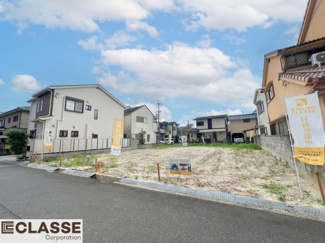 【前面道路含む現地写真】 | 城陽市久世里ノ西　3区画3号地　売土地　建築条件無し