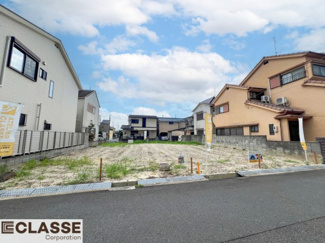 【前面道路含む現地写真】 | 城陽市久世里ノ西　3区画3号地　売土地　建築条件無し