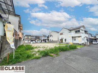 【前面道路含む現地写真】 | 城陽市久世里ノ西　3区画1号地　売土地　建築条件無し