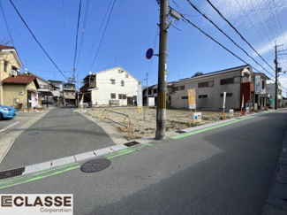 【前面道路含む現地写真】 | 宇治市五ケ庄芝ノ東　3区画2号地　売土地　建築条件無し