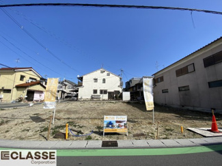 【前面道路含む現地写真】 | 宇治市五ケ庄芝ノ東　3区画2号地　売土地　建築条件無し