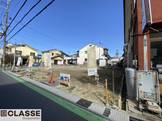 【前面道路含む現地写真】 | 宇治市五ケ庄芝ノ東　3区画2号地　売土地　建築条件無し