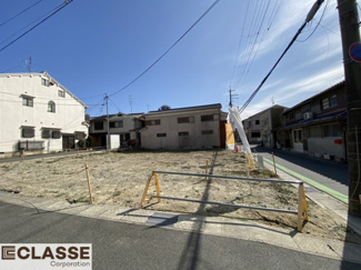 【前面道路含む現地写真】 | 宇治市五ケ庄芝ノ東　3区画2号地　売土地　建築条件無し