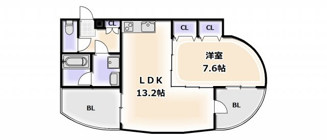 【間取り】 | フェルザ今宮戎