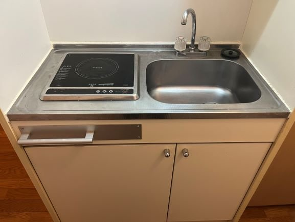 西宮市山口町下山口１丁目の賃貸マンションのキッチン|電熱タイプのコンロが１口