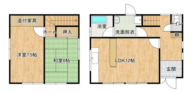 東山戸建ての間取り