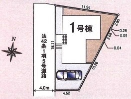 川越市仙波町2丁目　新築分譲　東武東上線『川越駅』徒歩11分　【仙波小学区】の区画図