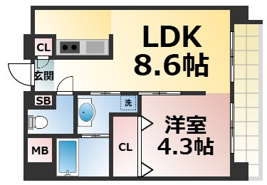 【間取り】 | アニマーレ長堀　仲介手数料無料