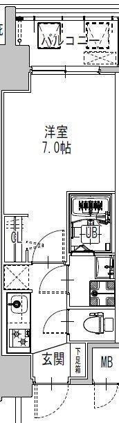 S-RESIDENCE難波大国町Tresの間取り