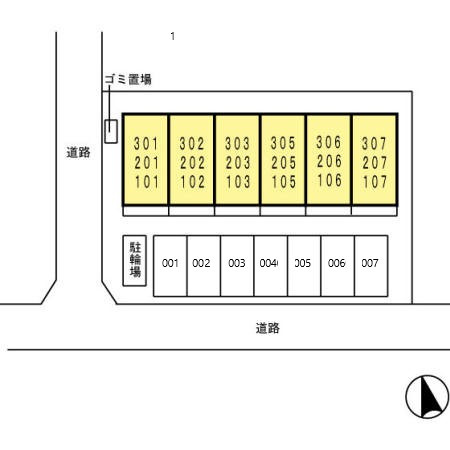 プチコートの区画図