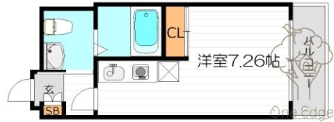 サンクチュアリ北梅田の間取り