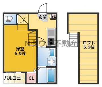 【間取り】 | ブランドハウス城西1 | 間取りです。