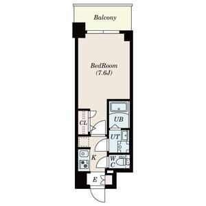 S-RESIDENCE難波大国町dominaの間取り