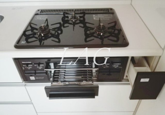 【設備】 | プライム　スクエアⅡ | ガスコンロ完備です。